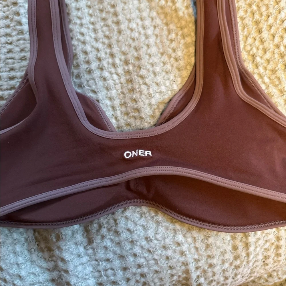 Oner Active Mauve/Brown Wireless Sports Bra
